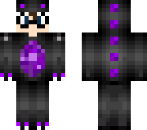 black and purple dino onesie w/ glasses