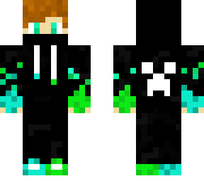 blue and green fire
