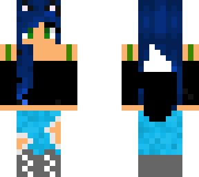blue haired girl