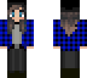 blue tartan short haired kid