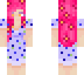 blueberry dress with moobloom girl