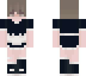 brunette male maid outfit