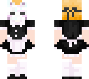 cat maid with mask