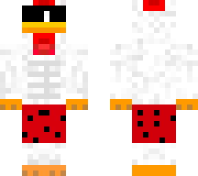 chicken in boxer sunglasses abs
