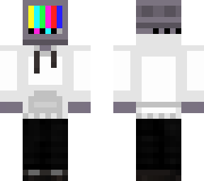 computer head white hoodie
