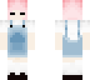 cute girl with pink hair