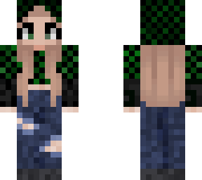 cute girl with tanjiro's staple
