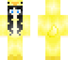 duck onesie black hair blue eyes