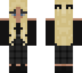 edited* blonde girl, black clothes