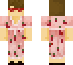 eret in strawberry dress fixup