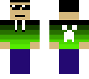 gamer with sunglasses (green)