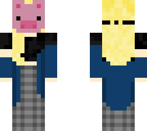girl in pj's pig dark