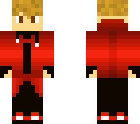 just me in a red hoodie
