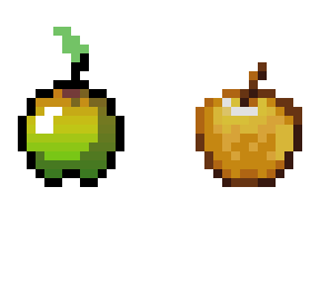 my 1.8.9 textured golden apple // vs. //  normal 1.16.4 golden apple
