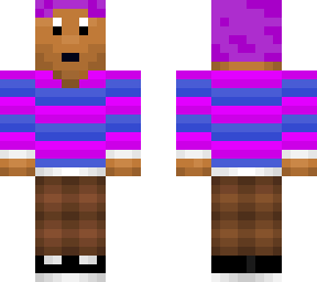 purple hait guy