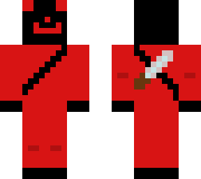 red guy with a dagger