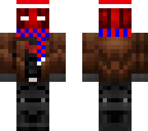 red hood winter - scarf and beanie