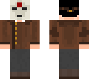 spooky amon mask on a normal guy