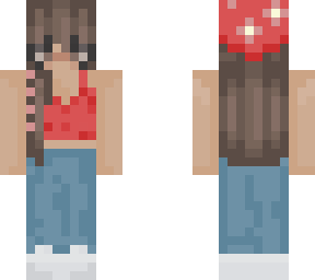 this was a christmas skin, i just edited it so its a strawberry skin :)