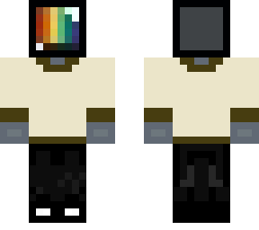 tv head with sweater