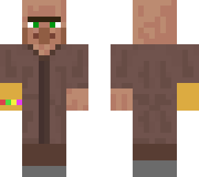 villager with  a gauntlet