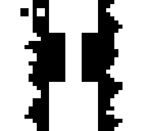 black and white blend