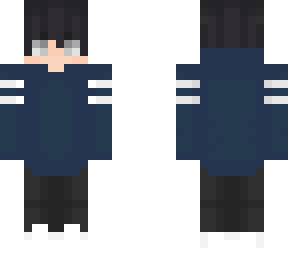 blue hoodie