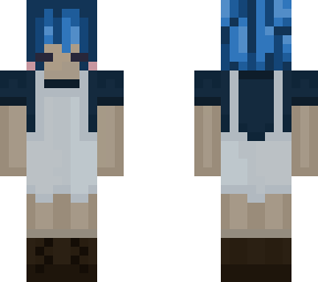 chibi blue spacebuns