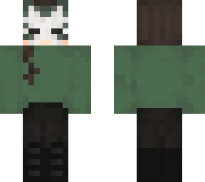coco (green jumper,mask)