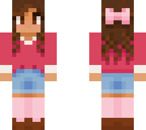 cozy bow girl