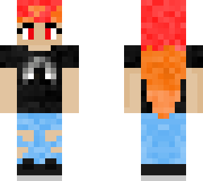 fire hair girl with dark corners merch (edited! credits to iisami787)