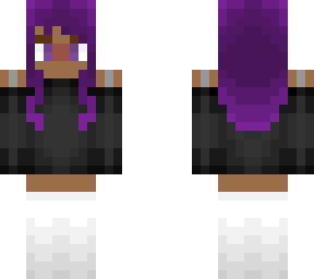 girl with purple hair