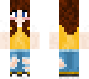 girl yellow shirt