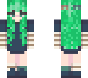 green hair
