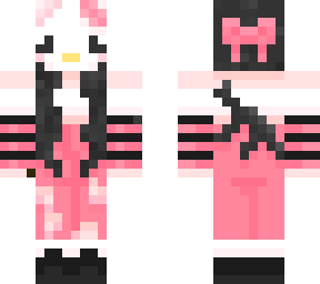 hello kitty pink outfit black hair