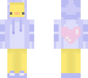 lavender duck with heart
