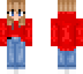 red hoodie girl