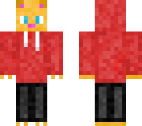 red hoodie imakitten/blue hoodie panda underneath