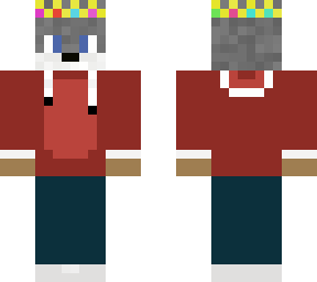 red hoodie wolf