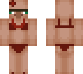 villager in a bikini *maroon*