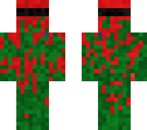 zombie with blood and a cover on its eyes