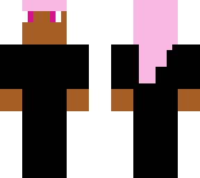 a girl with pink hair xd again