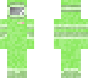 among us character in lime suit