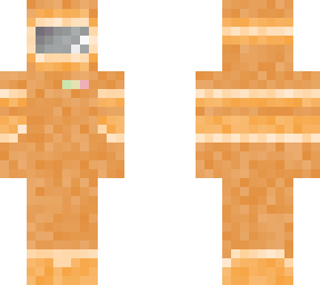 among us character in orange suit