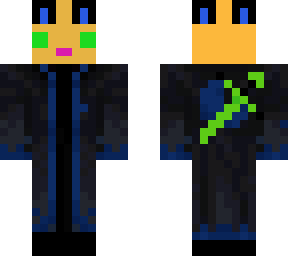 cat with blue cloak and weird sword
