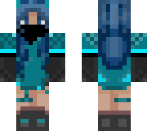 caz with blue hair