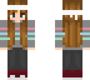 cute aesthetic girl with stripes and headband