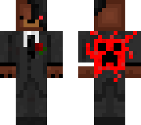 cybord bear in tuxedo with red creeper on back (fixed)