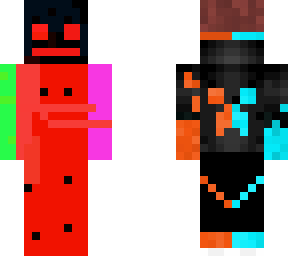 demon and normal person