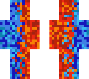 lava and water